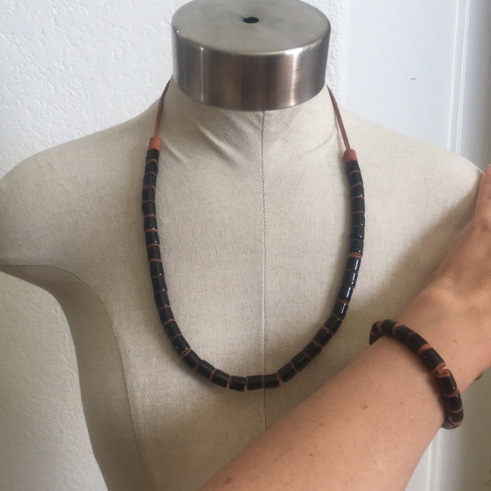 Handmade Clay Necklace Set